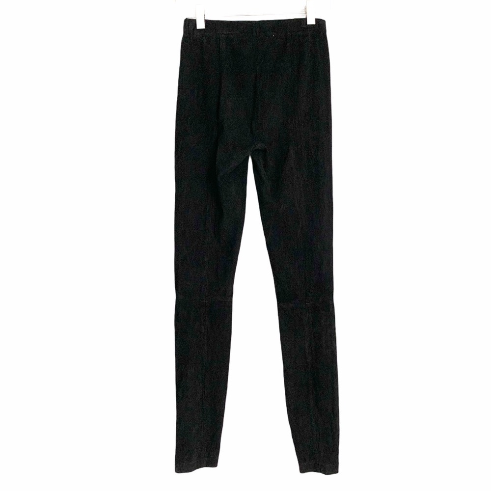 LAMARQUE 100% Leather Suede Moto Leggings size Small